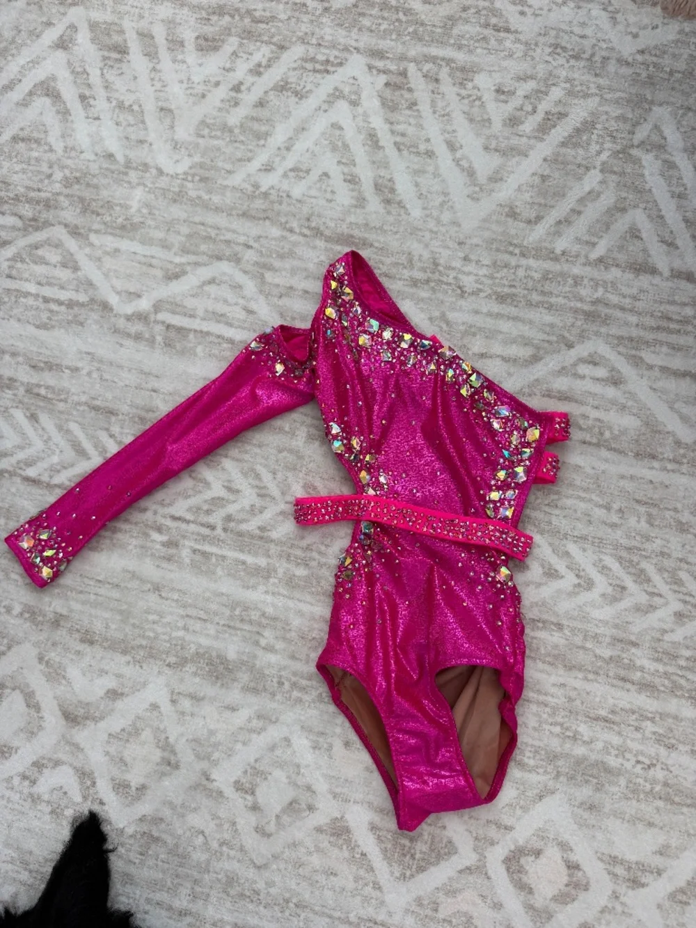 Beautiful stage ready jazz costume in pink